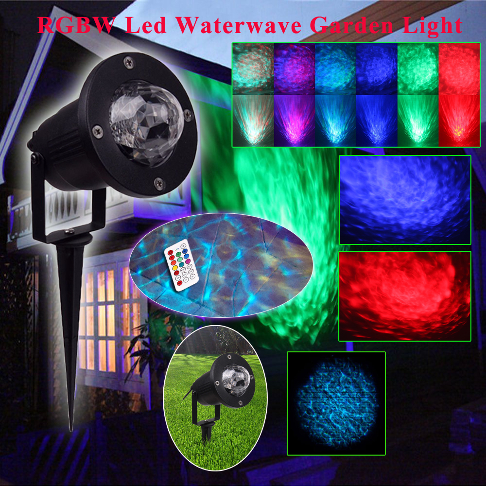 การฉายภาพกลางแจ้ง - Wave Projector คลื่นน้ำ - การป้องกัน IP68