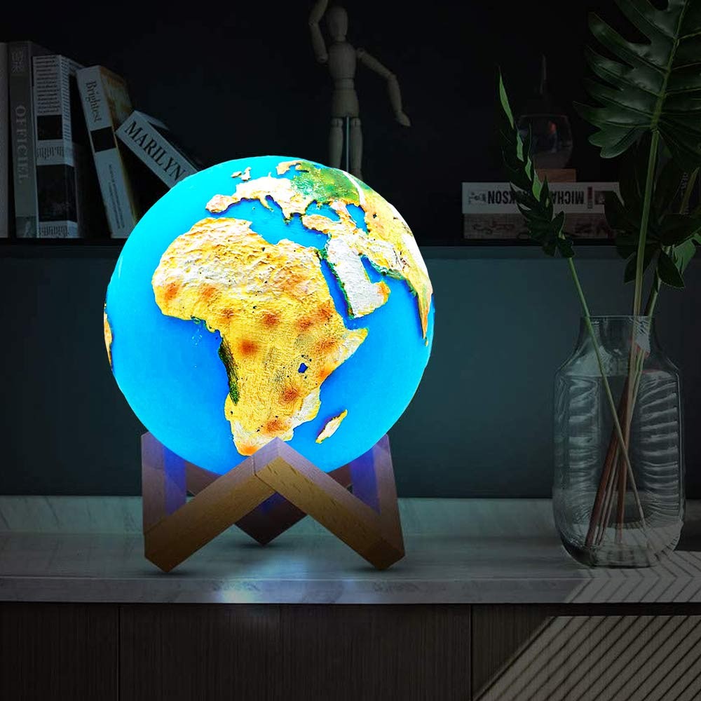 ไฟลูกโลก - โคมไฟกลางคืนรูปทรงโลก