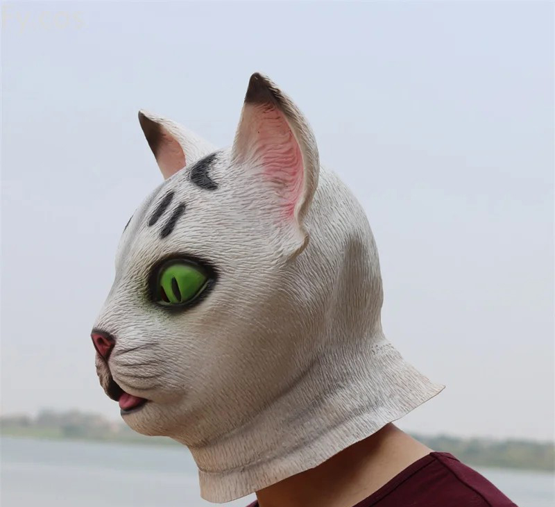 หน้ากากศรีษะซิลิโคนรูปแมว
