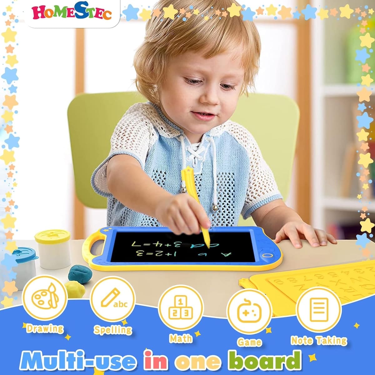 Magic Tablet สำหรับวาดภาพพร้อมจอ LCD สำหรับเด็ก
