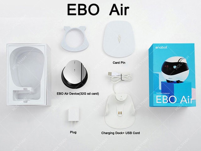 เนื้อหาอุปกรณ์เสริมของ ebo air