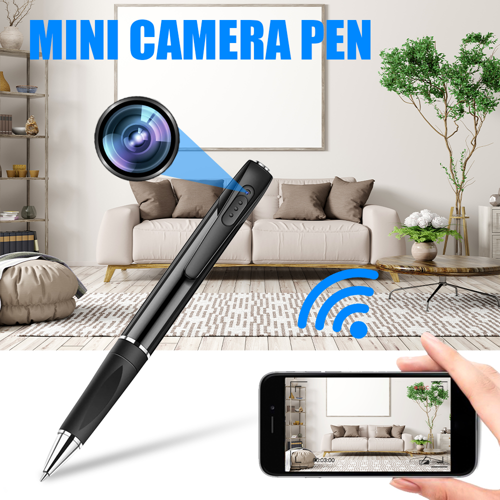 กล้องปากกาสอดแนมพร้อมรองรับ FULL HD + WiFi (แอป iOS/Android)