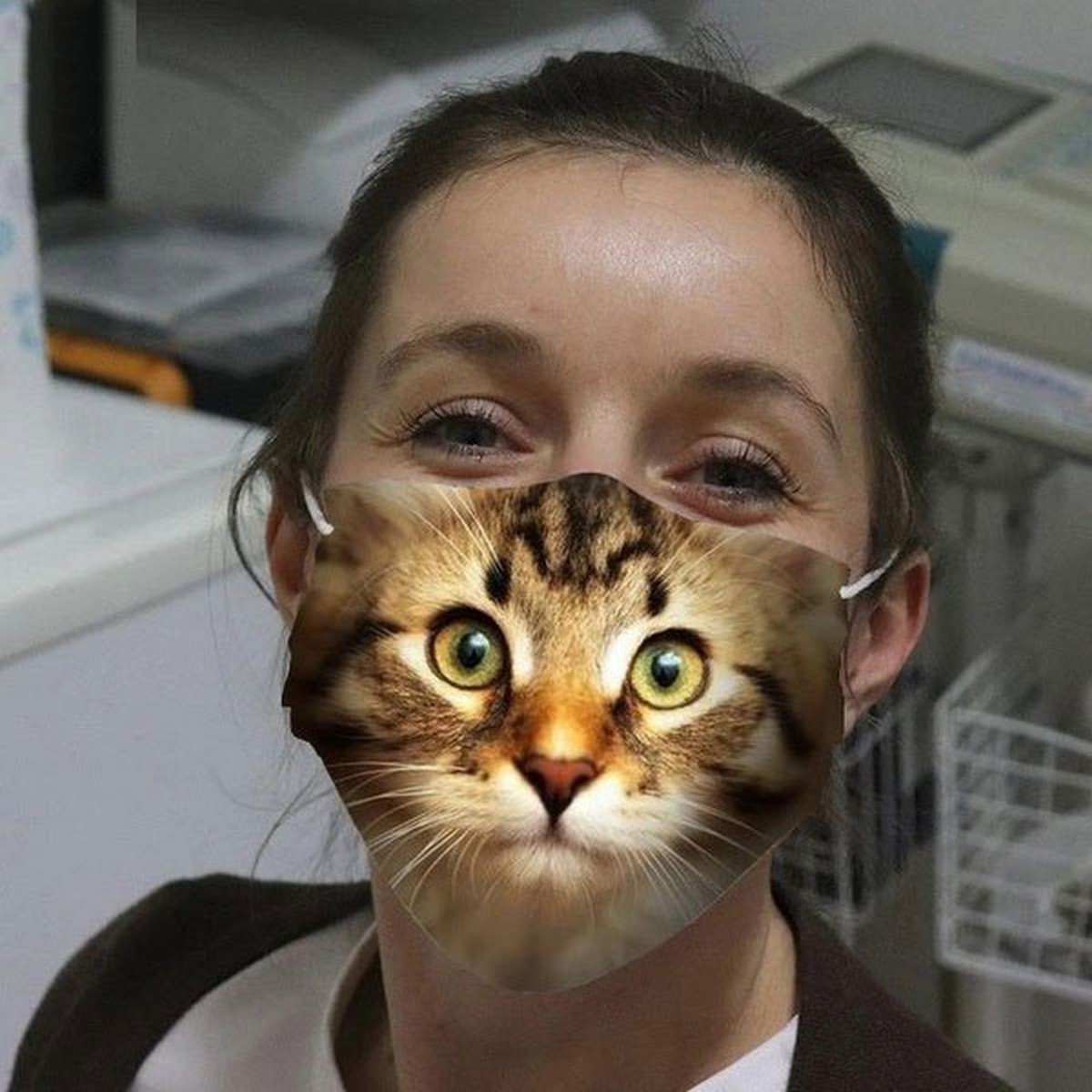 หน้ากากใบหน้าลูกแมว