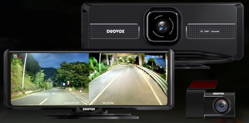 กล้องติดรถยนต์ที่ให้ทัศนวิสัยกลางคืนที่ดีที่สุด - duovox v9