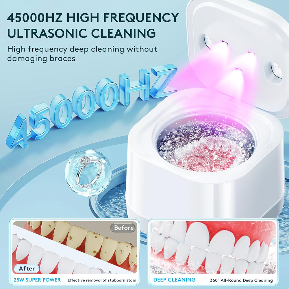 น้ำยาทำความสะอาดฟันปลอม-แปรงทำความสะอาด เครื่องใช้ไฟฟ้า น้ำยาล้างรีเทนเนอร์โซนิค