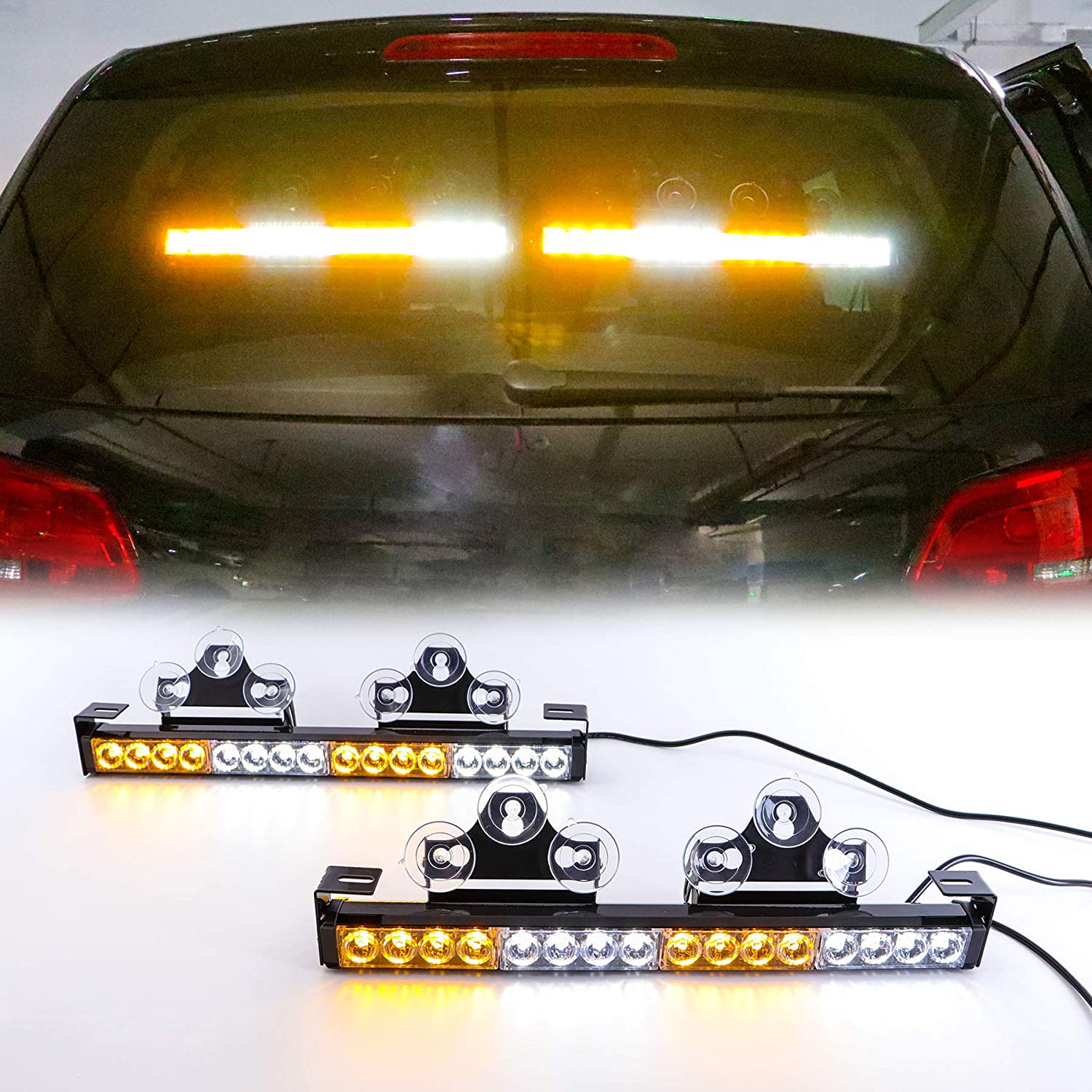 ไฟกระพริบ LED สำหรับรถยนต์ เหลือง ขาว หลากสี