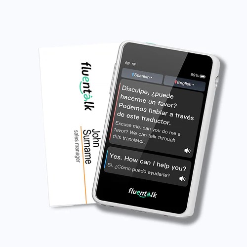 Fluentalk T1 mini - ขนาดบัตร Visa พร้อมหน้าจอ HD 2,8"