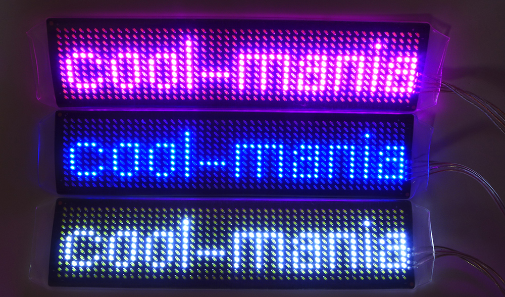 แถบ LED RGB สำหรับเสื้อยืด LED