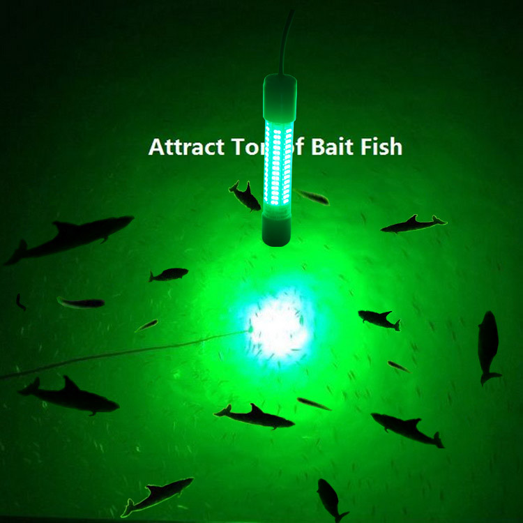 ไฟ LED สีเขียวสำหรับตกปลา - เหมาะสำหรับการตกปลาตอนกลางคืน - กำลังไฟสูงถึง 300W