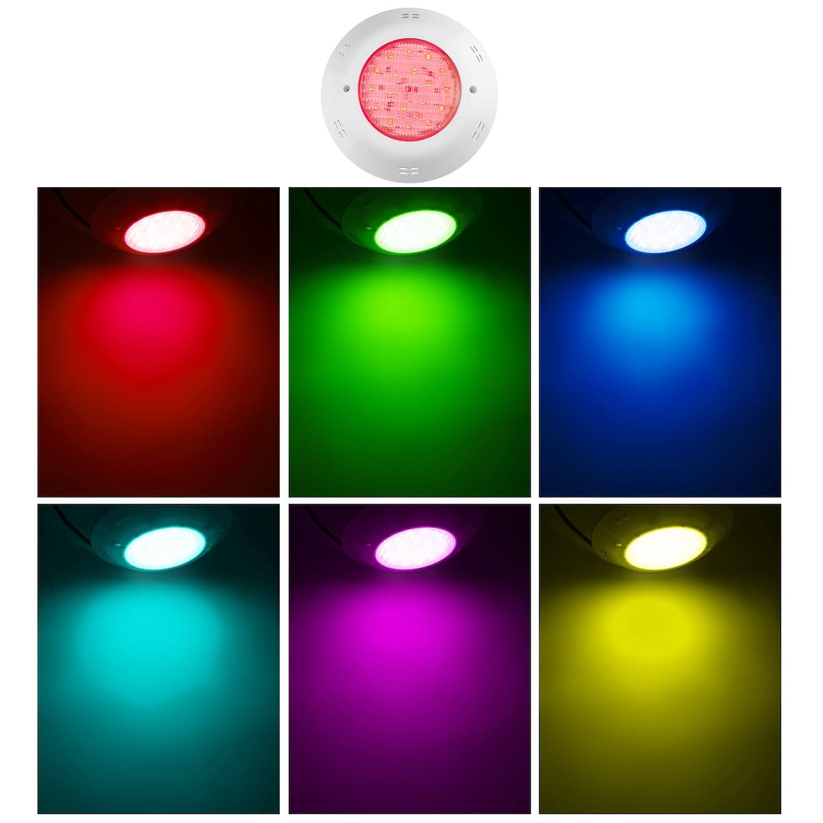 ไฟ LED กันน้ำสำหรับสระน้ำ, ไฟสระน้ำ RGB สีสันสดใส