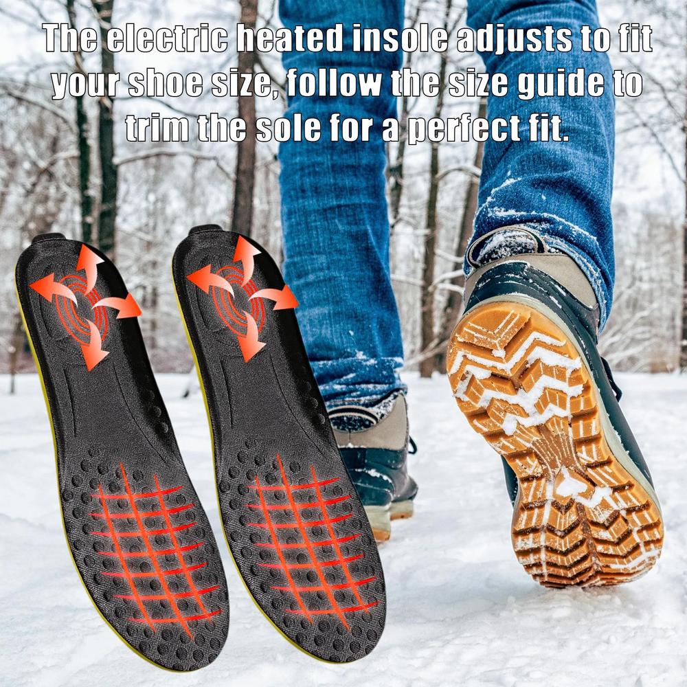 พื้นรองเท้าอุ่นสำหรับการล่าสัตว์เซ็นเซอร์อุณหภูมิในตัว